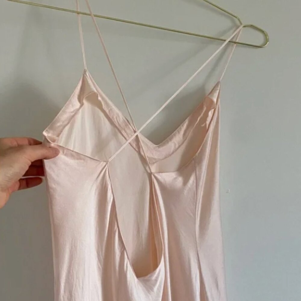 Adagio 100% Silk Mini Negligee Slip Blush Pink